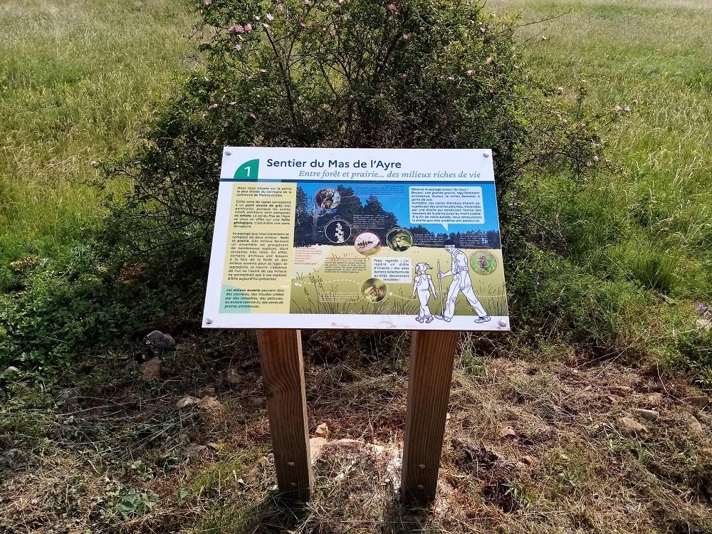 panneau sentier découverte